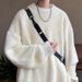 Loom Autumn Thickened Men Korean Version Trendy Loose Japanese Knitted Winter Ins Hong Kong Style Lazy Sweater Coat_viptrois.com