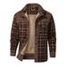 Men's Cotton Jacket Padded Cotton Jacket Thickened Jacket Men's Slim Shirt Jacket Young Men's_viptrois.com