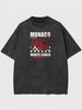Retro Racing Style T Shirt Monaco Monte Carlo Graphic Design Distressed Cotton Oversized Fit Men Women Casual Wear_viptrois.com