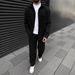 Men's Corduroy Jacket & Pants Set - Classic Casual Outfit For Autumn & Spring (Khaki/Black/Olive/Brown/Grey/Sky Blue, S-Xxxl)_viptrois.com