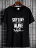 SKYDIVE To Feel ALIVE Tee T-shirt Fashion Stretched Stylish Designer Clothes Breathable Casual Graphic Slightly Versatile Streetwear Soft Summer_viptrois.com