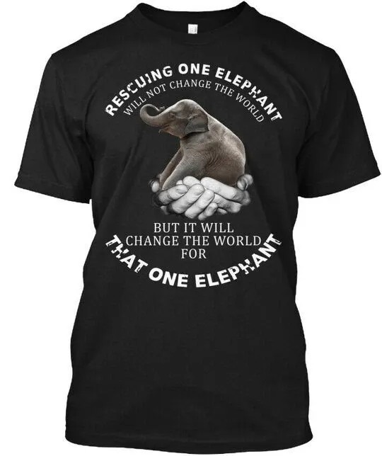 Elephant-rescuing T-Shirt Mens Womens Tees Top Made In The USA Size S To 5XL_viptrois.com