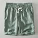 Men's Clothing Straight Drawstring Shorts Men's Solid Color Casual Pants Linen Large Size Breathable Loose Beach Pants_viptrois.com