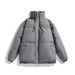 Unisex Oversized Padded Coat With Stand Collar - Thickened Winter Jacket For Men & Women, Loose Fit Warm Quilted Parka (Sizes M To 8XL)_viptrois.com