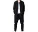 Men's Cotton Hooded Sweatshirt & Jogger Set - Casual Winter Sportswear Two-Piece Outfit With Logo Embroidery Option (Black, Grey, M-4XL)_viptrois.com