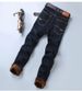 Men's Fleece-Lined Thick Winter Jeans - High Waist Loose Fit Comfortable & Warm Anti-Wrinkle Casual Pants For Cold Weather_viptrois.com