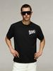 Men's Clothing Men's 100% Cotton Short Sleeve T-Shirt NOVA Graffiti Logo Trendy Brand Summer High Street Loose Fit Top Versatile Niche Style_viptrois.com