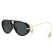 Aviator Sunglasses With Double Bridge - Oversized Metal Frame & UV400 Protection | Retro Orange Lens For Men & Women_viptrois.com