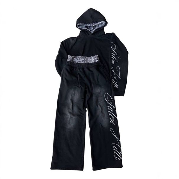 Men's Clothing New Autumn And Winter Street Hip Hop Zipper Pattern Foam Printing Hoodie Casual Suit Street Cross Border Sweater_viptrois.com