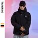 Unisex Streetwear Puffer Jacket -Winter Fashion Oversized Hooded Coat For Teens & Adults, Water-Resistant Nylon Shell_viptrois.com