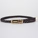 Fashion Women's Knotted Decorative Woven Belt, Candy-colored Small Belt, Simple Personalized Clip Buckle Belt Wholesale_viptrois.com