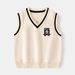 XUANMU Autumn Baby Boy Sweater Vest Sleeveless Children Boy Knitwear Argyle Plaid V-collar Toddler Boy Pullover Sweater XB032_viptrois.com