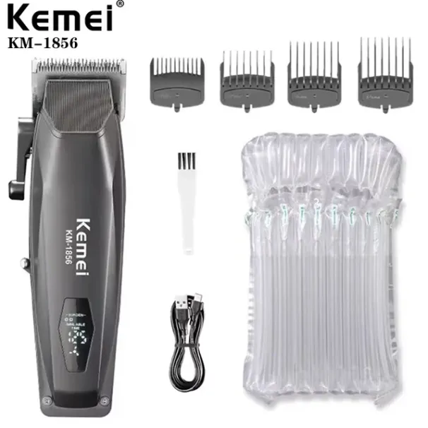 Professional Barber Clipper Rechargeable Cordless Trimmer Electric Powerful Hair Cutting Hine For Men_viptrois.com