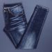 Men's Clothing Men's Retro Skinny Jeans Dark Blue Washed Denim Slim Fit American High Street Fashion Trendy Clothing For Men_viptrois.com