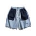 Men's Clothing Men's Large Pocket Design Short Sleeved Shirt Contrasting Shorts Two Piece Suit_viptrois.com