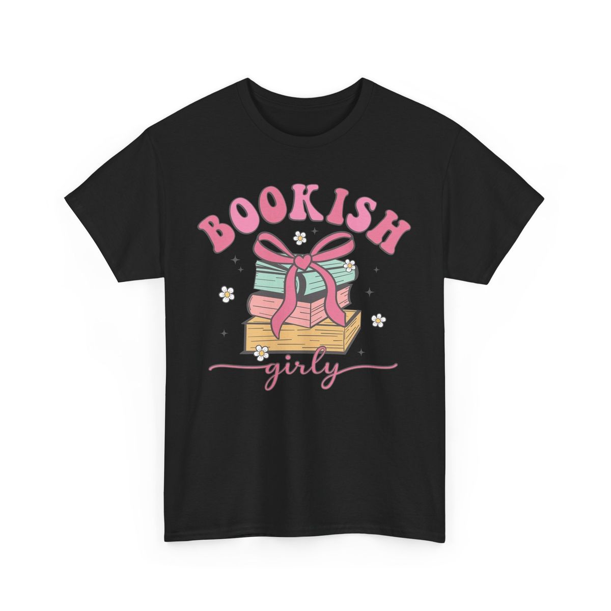 Bookish Baddie T-Shirt Mens Womens Tees Top Cute Aesthetic Book Lover Shirt_viptrois.com