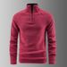 Men's Military Style Fleece Pullover Hoodie - Slim Fit Stand Collar Long Sleeve Casual Sweatshirt For Urban Streetwear_viptrois.com