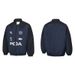 American High Street Fashion Brand Color Block Slogan Print Racing Suit Cotton Autumn Winter Stand Collar Jacket Coat_viptrois.com