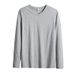 Autumn Base Shirt Inner Solid Color V-Neck Long Sleeve Thin Men's Plus Size Ins Loose Cotton T-Shirt Manufacturer_viptrois.com