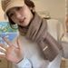 Autumn Winter New Trendy Scarf Wool Korean Fashion Warm Versatile Solid Color Knitted Style_viptrois.com