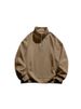 "Men's Stand Collar Quarter-Zip Sweatshirt - Fleece Lined Relaxed Fit Pullover For Casual & Sporty Look (White, Black, Camel, Red, Wine, Apricot, )"_viptrois.com