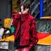 Men's Dark Fire Design Autumn Versatile Trendy Fashion Casual Daily Wear Black Oversized Jeans_viptrois.com