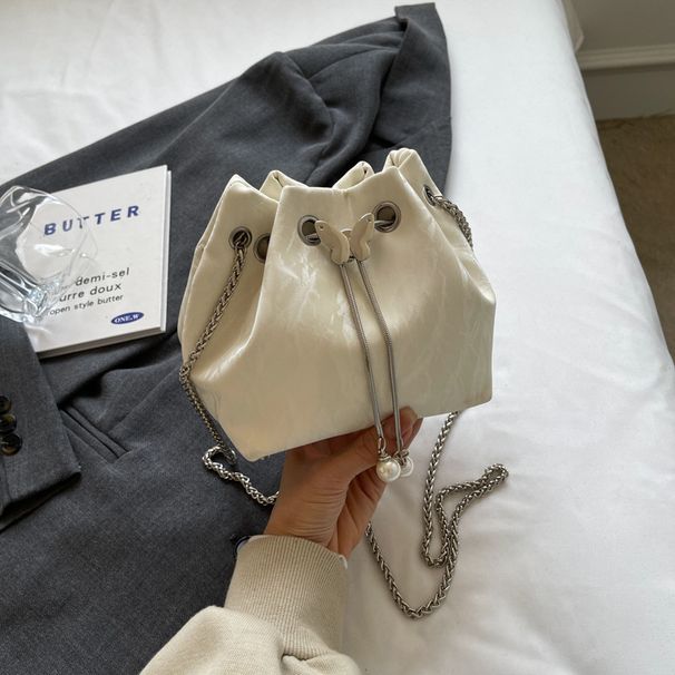 Women's Bags Design Small Handbag For Women Spring And Summer New Style Fashionable Chain Messenger Bag Commuter Bucket Bag_viptrois.com