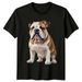 English Bulldog Dog Breed Portrait T-Shirt Mens Womens Tees Top_viptrois.com