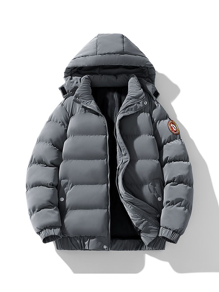 Men's Clothing New Winter Cotton Padded Jacket Short Cotton Padded Jacket Loose Style Bread Coat_viptrois.com