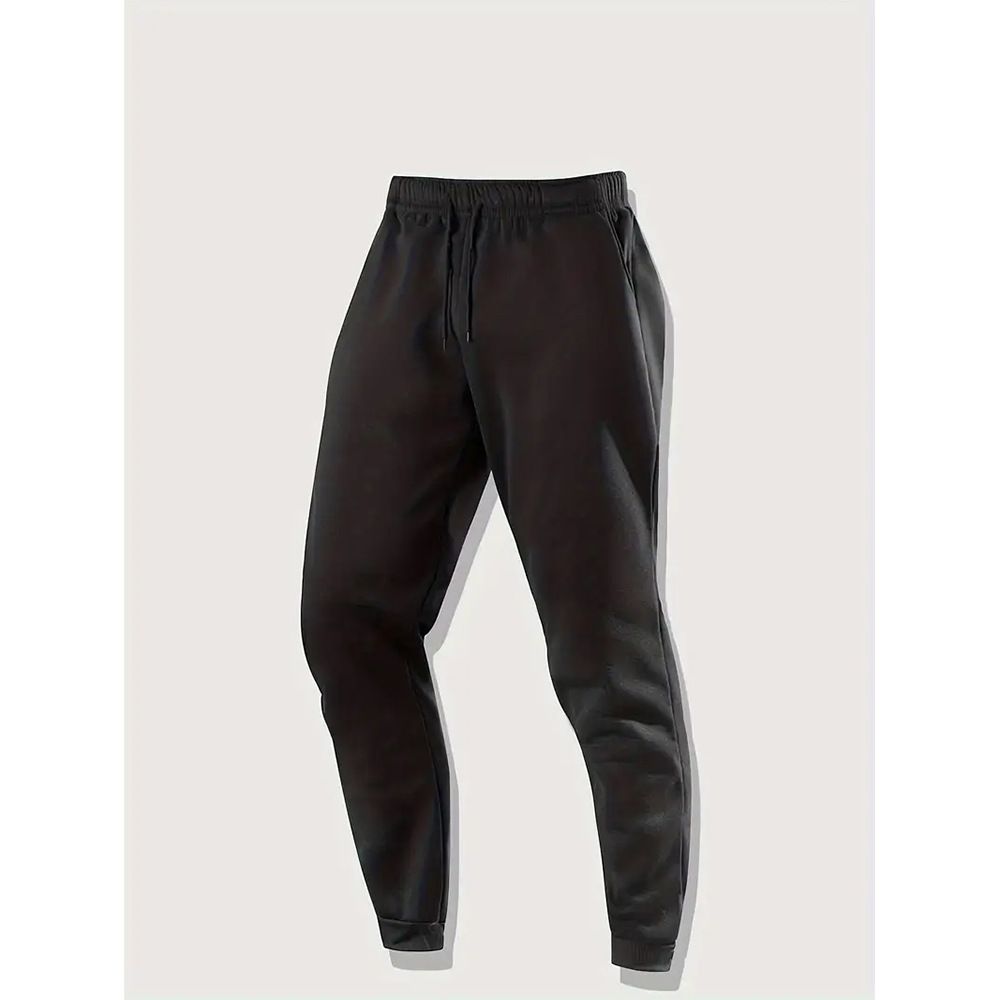 Men's Casual Jogger Pants - Retro Loose Fit Workout Trousers For Running, Gym & Streetwear | High Waist Elastic Waistband_viptrois.com