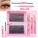Eyelashes Set New DIY Segmented Eyelashes 3040D100D Large Capacity D Curled Messy Dense Curled Simulation Eyelashes_viptrois.com