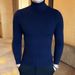 Pure Cross-Border Source European And American New High-Neck Men's Solid Color Twisted Sweater Youth_viptrois.com