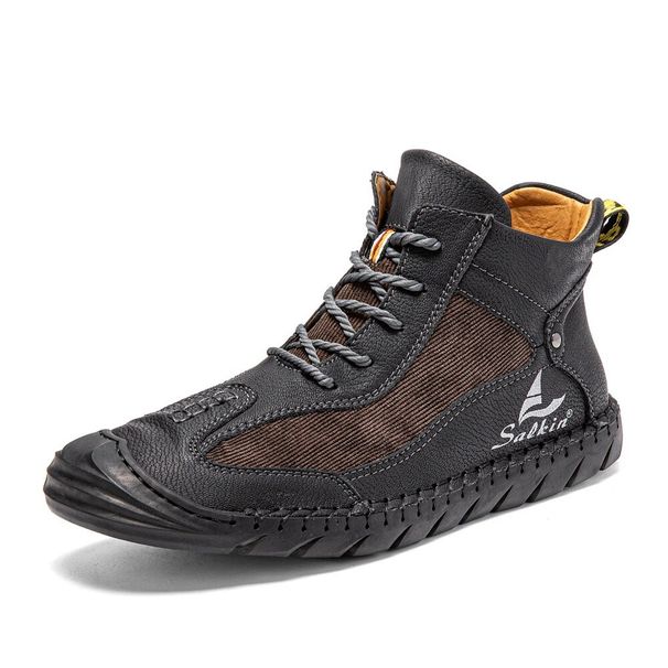 High Top Martin Boots Men's Baotou Handmade Men's Boots Outdoor Casual Large Size Men's Shoes Breathable Shoes_viptrois.com
