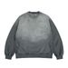 Autumn Winter New Loose Gradient Vintage Patchwork Ripped Fleece Crew Neck Sweatshirt For Men_viptrois.com