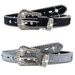 Women's rhinestone Instagram style fashionable and personalized sequin decoration versatile jeans Western denim belt_viptrois.com