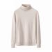 High Neck Warm Sweater For Men, Solid Color Slim Fit Pullover Sweater For Teenagers, Knitted Sweater_viptrois.com