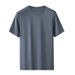 Men's Clothing Summer New Heavy Cotton High End Business Men And Women T Shirts Couple Round Neck Solid Color Short Sleeved Bottoming Shirt Pullover_viptrois.com