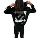 Men's Clothing Pistol Patch Embroidered Sweatshirt Loose Casual Pullover Street Gothic Style Sweatshirt_viptrois.com