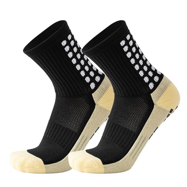 Professional Football Socks With Anti-Slip Silicone Grip & Cushioned Terry Sole - Breathable Sports Socks For Men & Women (Multiple Colors)_viptrois.com