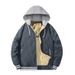 Men's Graphene-Infused Hooded Jacket - Winter Fleece-Lined Coat With Ultrasonic Welding Tech, Windproof Polyester Outer Shell_viptrois.com