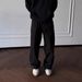 Men's Clothing Classic French Vintage Pleated Chino Pants - Fleece-Lined Winter Trousers In Black & Beige | Straight Cut, Mid-Rise, Comfort Fit_viptrois.com