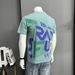 Men's European Style Slim Fit Crew Neck T-Shirt Trendy Fashion Silky Cotton Short Sleeve Base Shirt Top_viptrois.com
