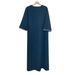 New Men's Thobe With Embroidered Detail – Modest Mid-Sleeve Islamic Robe With Side Pockets ( Lightweight Polyester-Spandex Blend For Daily Wear)_viptrois.com