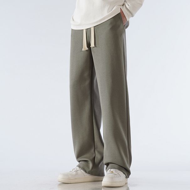 Men's Clothing Spring And Autumn Loose Simple Fashion Straight Casual Pants Versatile Sports Pants For Boys_viptrois.com