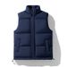 Men's Stand Collar Cotton Vest – Plus Size Winter Waistcoat For Layering (Black/White/Blue, Sizes M-5XL)_viptrois.com