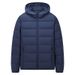 Unisex Winter Quilted Hooded Down Jacket - Lightweight Warm Puffer Coat With High Fill Power 650, Water-Resistant, Fashionable Casual Outerwear_viptrois.com