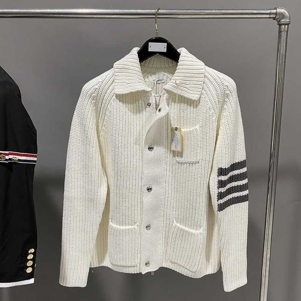 First-Line Brand Counter Withdrawal ~ Polo Shirt Turn-Down Collar Long Sleeve Sweater Men's Autumn Winter Plus Size_viptrois.com