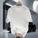 Summer New Men's Youth Personalized Casual Loose Round Neck Versatile Pure Cotton Short Sleeved T-shirt Trendy Brand Top_viptrois.com