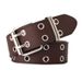 Women's Belts style women's casual belt, new punk style belt for women, double row cornrows hollow wide belt wholesale_viptrois.com