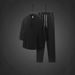 Men's Chinese Style Viscose Summer Tang Suit Set, Retro Modified Hanfu Short Sleeve T-Shirt Outfit, Zen Tea Clothing_viptrois.com